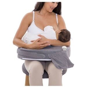 Like New - My Brest Friend Nursing Pillow - Gray